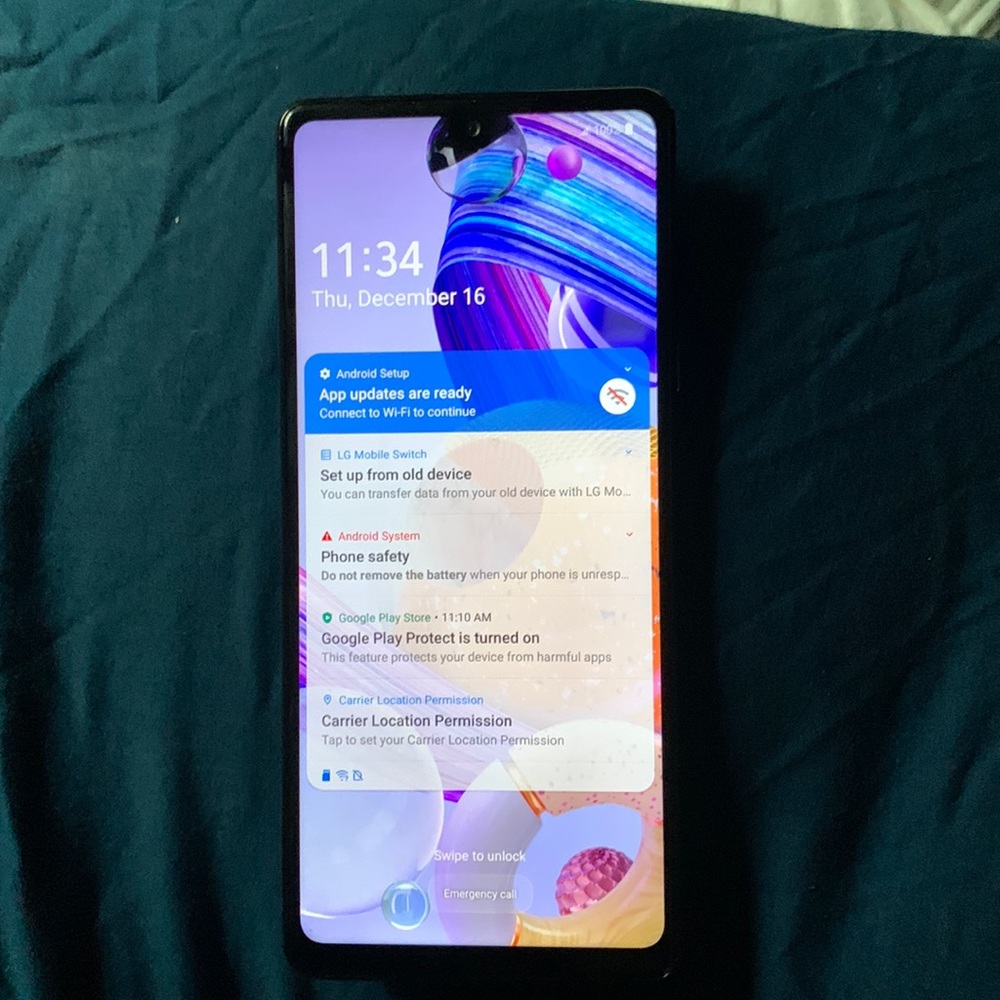 Lg stylo 6 blue 64 gb comes with a 128 gb memory locked with cricket